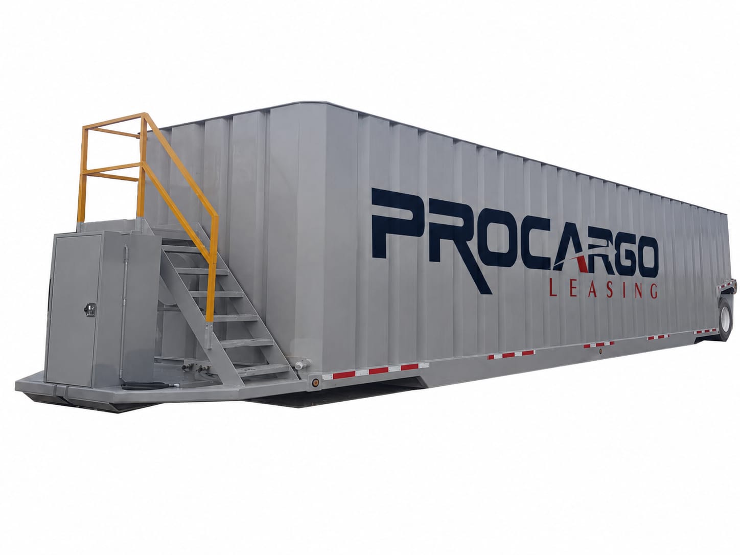 Frac Tank Procargo Leasing sobre fondo claro