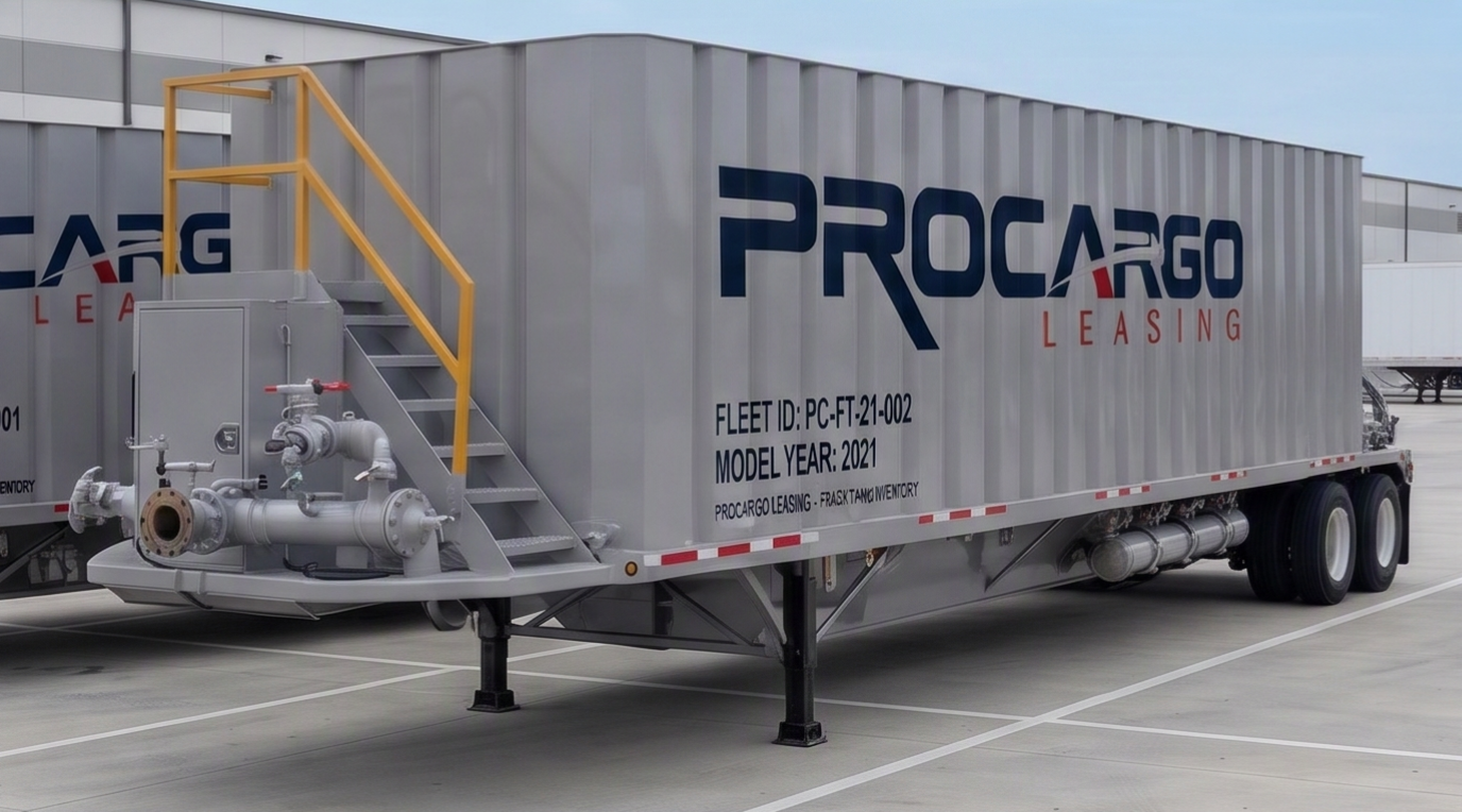 Frac Tank Procargo Leasing en patio