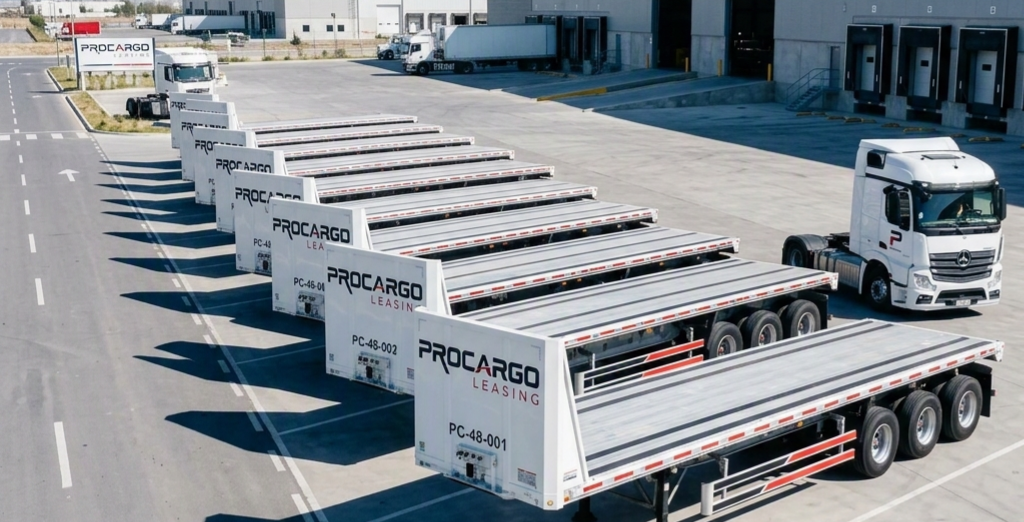 Plataformas Procargo Leasing listas en patio logistico